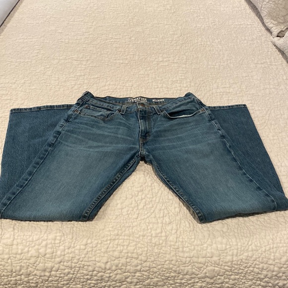 Levi Mens Signature Relaxed Jeans 32/30 - Picture 1 of 9